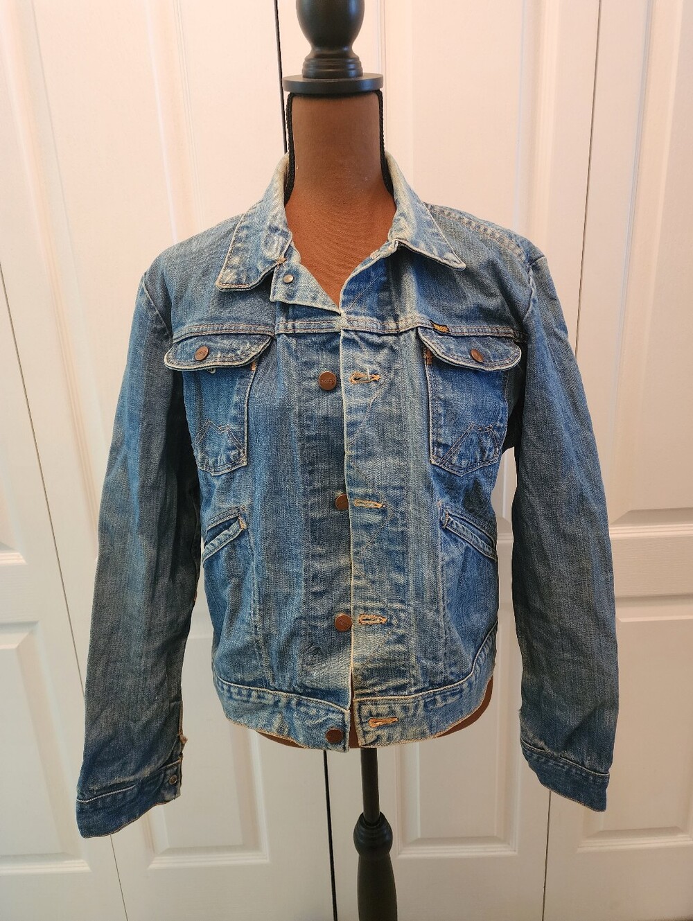 Vintage 70s Maverick Blue Bell Classic Light Blue Grunge Denim Trucker Jacket